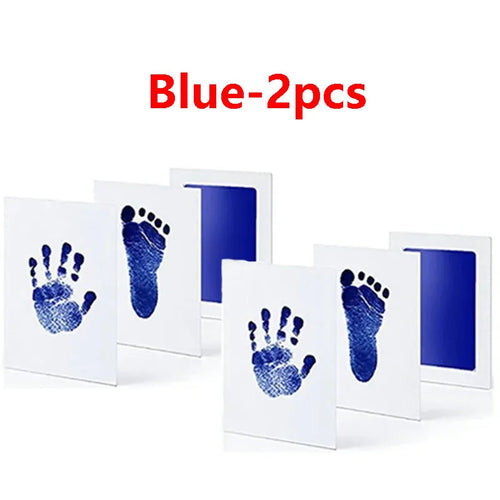 2/4pc Baby Handprint Footprints Ink Pads Safe Non-toxic No-Touch Skin Inkless Inkpad Kits Pet Cat Dog Paw Prints Souvenirs Gifts